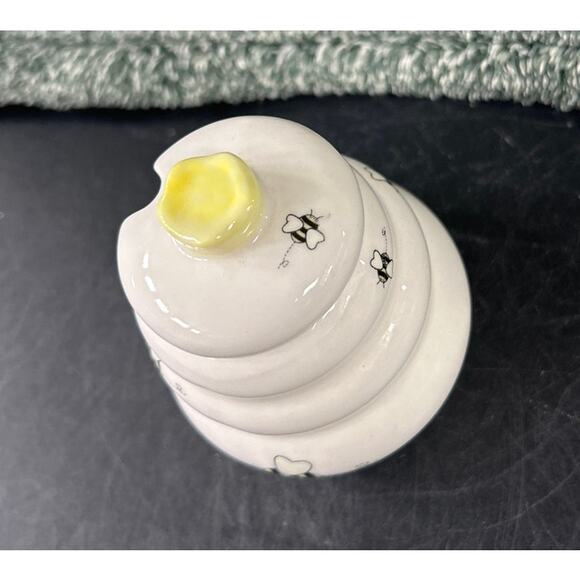 Vintage Miniature Honey Bee Honeybee Honey Pot Beehive Buttercup - Picture 7 of 11